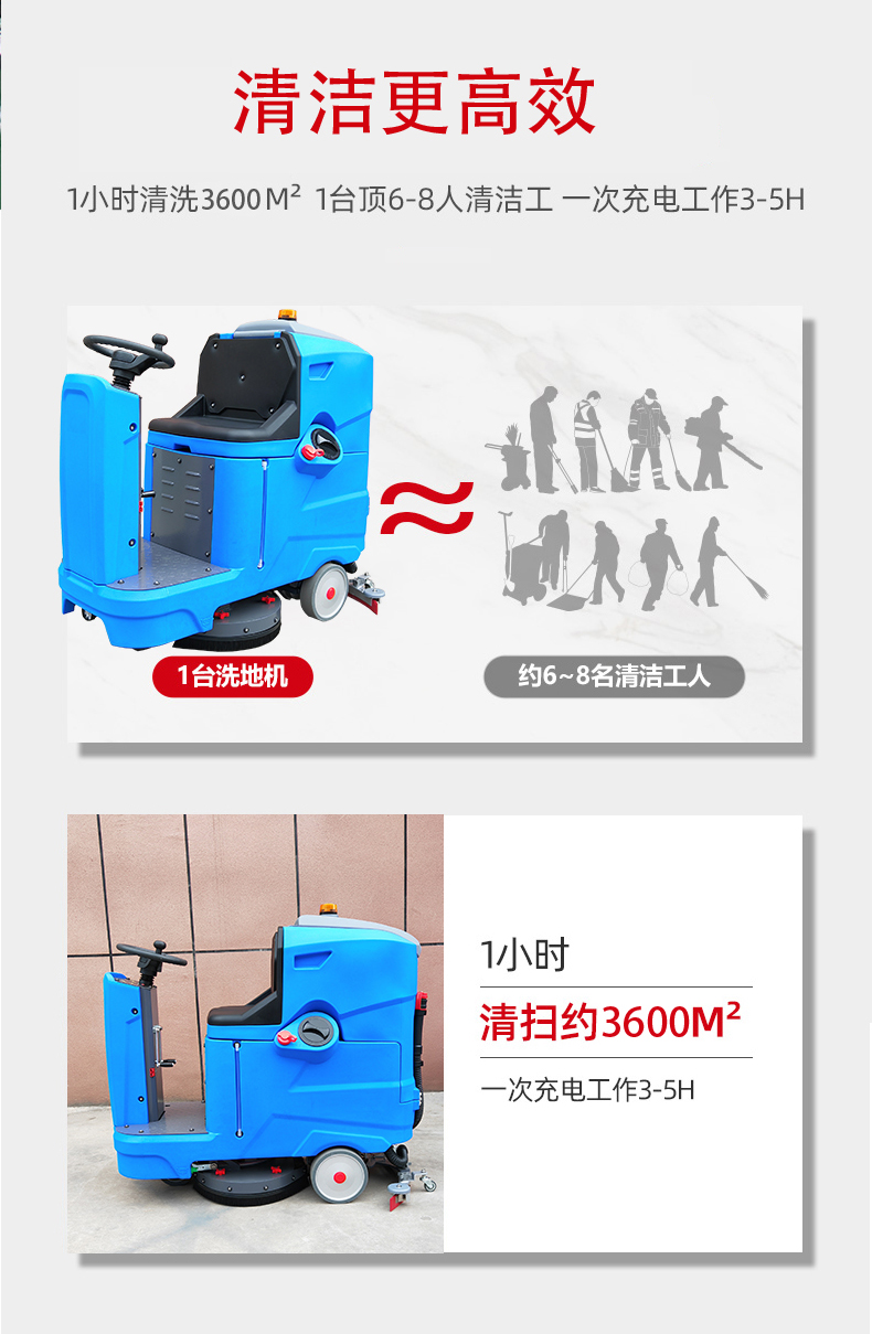怒江驾驶式洗地机更适合用在高铁站